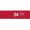 Полотно ЗУБР "МАСТЕР" по металлу 24 TPI  (шаг 1.0мм), Универсальное, 10шт 15853-24-10 купить в Сургуте