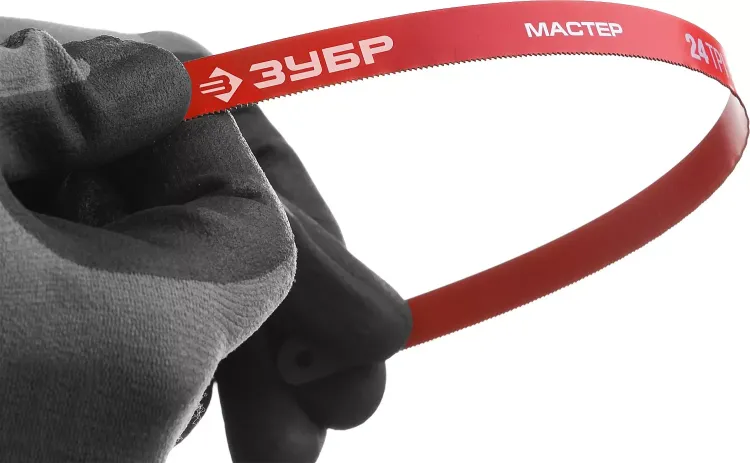 Полотно ЗУБР "МАСТЕР" по металлу 24 TPI  (шаг 1.0мм), Универсальное, 10шт 15853-24-10 купить в Сургуте