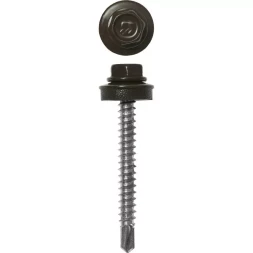 Саморезы ЗУБР окраш., RAL 8028 земел.-коричн., для крепл. кров. матер. к дерев. обреш., 4.8x70мм, 160шт 4-300315-48-070-8028