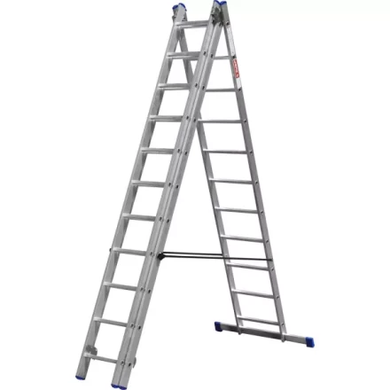 Лестница ЗУБР универсальная, трехсекционная со стабилизатором, 11 ступеней 38831-11 купить в Сургуте