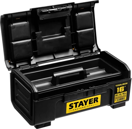 Ящик для инструмента &quot;TOOLBOX-16&quot; пластиковый, STAYER Professional 38167-16 купить в Сургуте