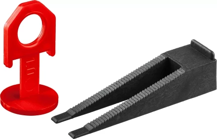 ЗУБР СВП, комплект: 1,0 мм, зажим + клин, 250 + 250 шт, система выравнивания плитки (33851-H250) купить в Сургуте