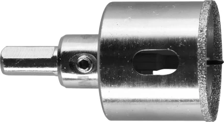 Коронка ЗУБР алмазная в сборе по кафелю, керамике с центрирующим сверлом и имбусовым ключом, зерно 60, 40мм 29850-40 купить в Сургуте