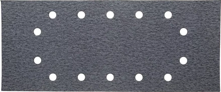 Лист шлиф. универсал. URAGAN с покрытием стеарата цинка, 14 отверстий по кругу, для ПШМ, P80, 115х280мм, 50шт 907-23104-080-50 купить в Сургуте