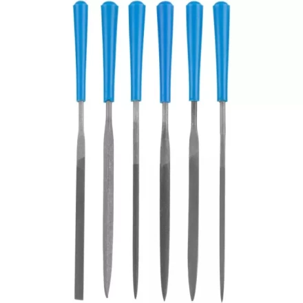 Набор ЗУБР &quot;ЭКСПЕРТ&quot;: Надфили, пластмассовая ручка, насечка 2 = Бархатная, с чехлом, 100мм, 6шт 16022-2-H6 купить в Сургуте