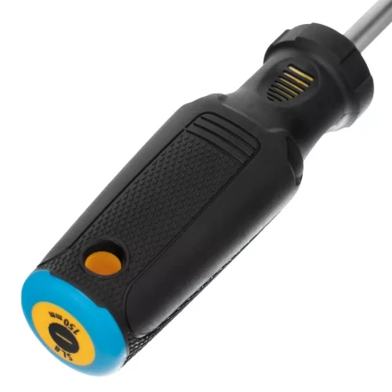 Отвертка SL8x150 мм, CrV, трехкомпонентная рукоятка Denzel 12200 купить в Сургуте