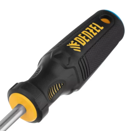 Отвертка SL8x150 мм, CrV, трехкомпонентная рукоятка Denzel 12200 купить в Сургуте