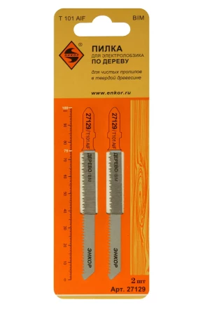 Пилка для электролобзика T101 AIF 2 шт. Энкор 27129 купить в Сургуте