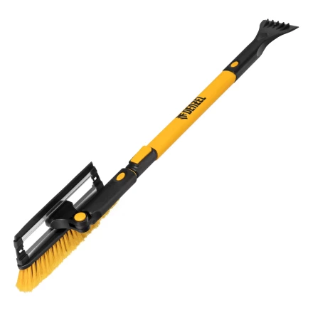 Щетка-сметка для снега со скребком Denzel, телескоп, поворотная голова, водосгон, 900-1200 мм 55308 купить в Сургуте