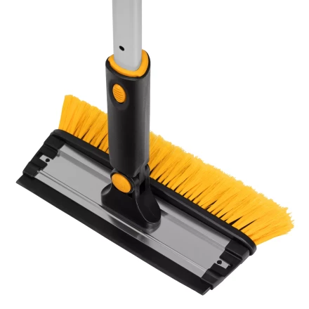 Щетка-сметка для снега со скребком Denzel, телескоп, поворотная голова, водосгон, 900-1200 мм 55308 купить в Сургуте