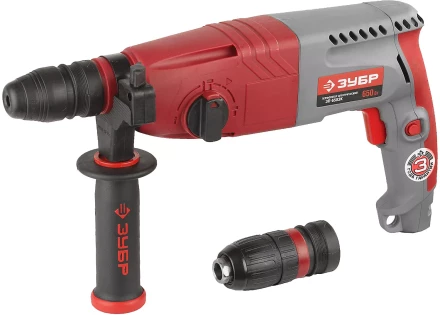 Перфоратор ЗУБР, SDS-plus, БЗП , 650 Вт, кейс ЗП-650ЭК купить в Сургуте