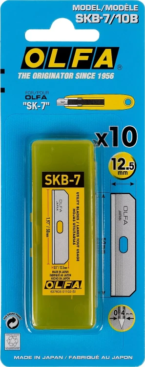 Лезвие OLFA специальное, для "OL-SK-7", 12,5мм, 10шт OL-SKB-7/10B купить в Сургуте