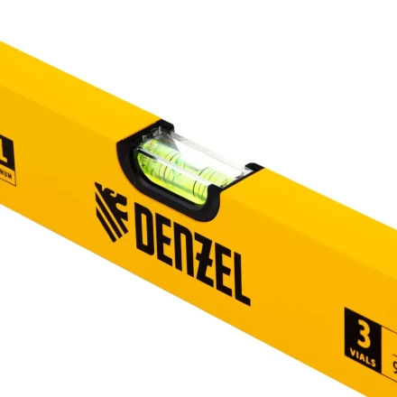 Уровень алюминиевый, 2000 мм, фрезерованный, 3 глазка Denzel 33686 купить в Сургуте