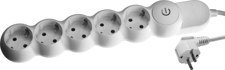 Удлинители электрические М700 5 гнезд с кнопкой серия МАСТЕР купить в Сургуте