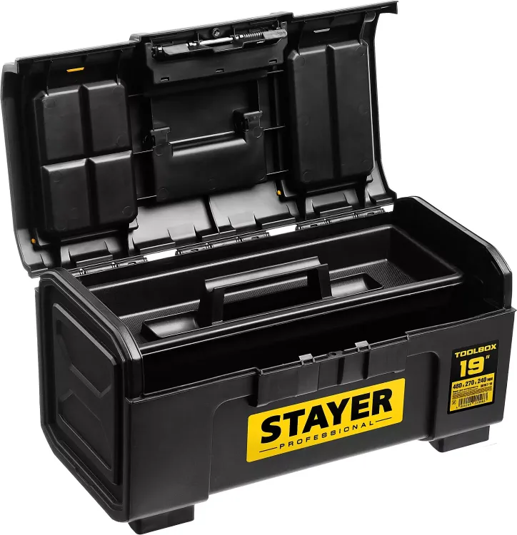Ящик для инструмента "TOOLBOX-19" пластиковый, STAYER Professional 38167-19 купить в Сургуте
