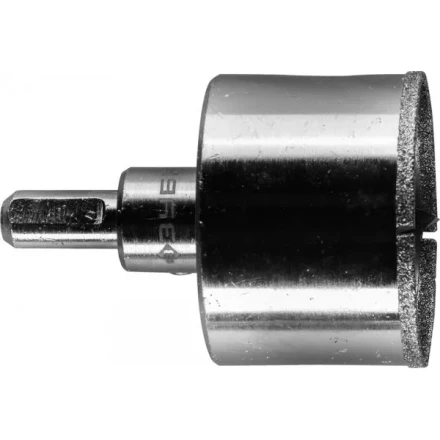 Коронка ЗУБР алмазная в сборе по кафелю, керамике с центрирующим сверлом и имбусовым ключом, зерно 60, 50мм 29850-50 купить в Сургуте