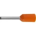 Наконечник СВЕТОЗАР штыревой, изолированный, для многожильного кабеля, оранжевый, 0,5 кв. мм, 25шт 49400-05 купить в Сургуте