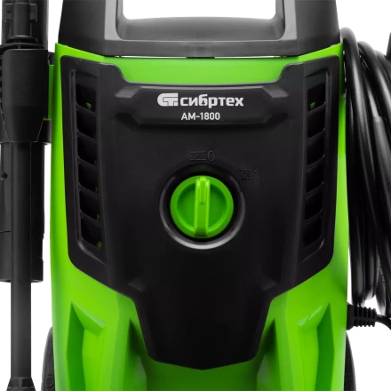 Моечная машина высокого давления Сибртех АМ-1800 58226, 1800 Вт, 140 бар, 350 л/ч, колесная купить в Сургуте