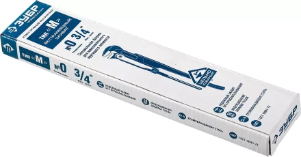 Ключ трубный рычажный ЗУБР &quot;ПРОФЕССИОНАЛ&quot;, прямые губки, цельнокованый, Сr-V, № 0,  3/4&quot; 27335-0_z01 купить в Сургуте