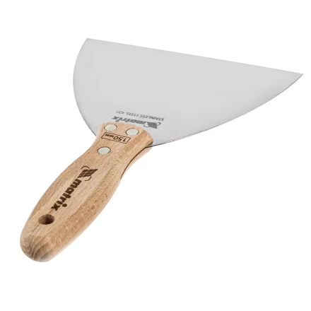 Шпательная лопатка из нержавеющей стали Matrix, 150 мм, буковая рукоятка, EFP 85619 купить в Сургуте