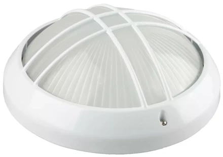 Светильник уличный СВЕТОЗАР &quot;ОРБИТА&quot; влагозащищенный, цвет белый, 100Вт SV-57313-W купить в Сургуте