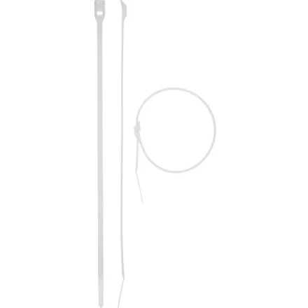 Кабельные стяжки белые КОБРА, с плоским замком, 2.5 х 155 мм, 50 шт, нейлоновые, ЗУБР 30930-25-155 купить в Сургуте