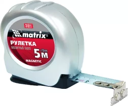 Рулетка Magnetic 5 м х 19 мм магнитный зацеп MATRIX 31011