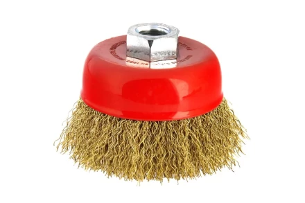 Кордщетка HAMMER чаша 85мм для УШМ гофрированная латунированная сталь (207-103) купить в Сургуте