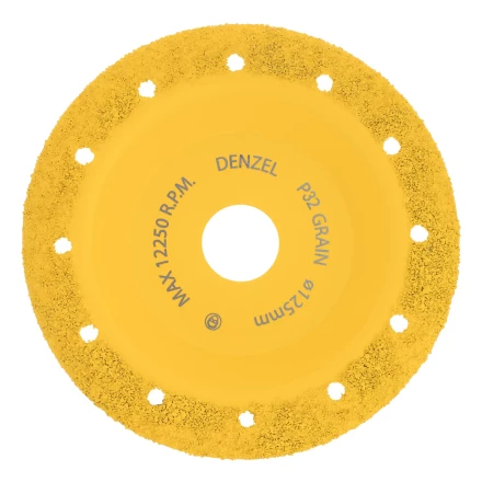 Чашка твёрдосплавная зачистная,125 мм, Наклонная, мелкое зерно #32// Denzel 72979 купить в Сургуте