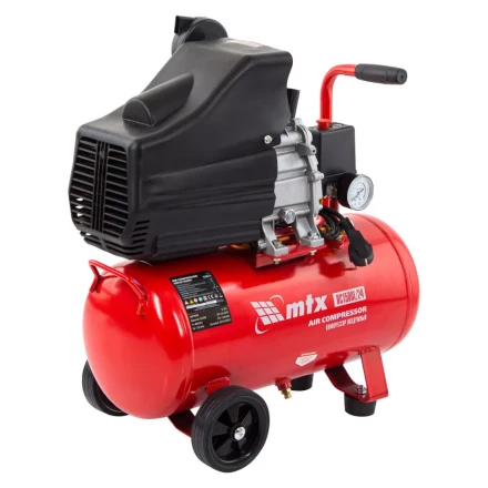 Компрессор воздушный MTX 58003, DC1500L/24, 1,5 кВт, 24 л, 210 л/мин купить в Сургуте