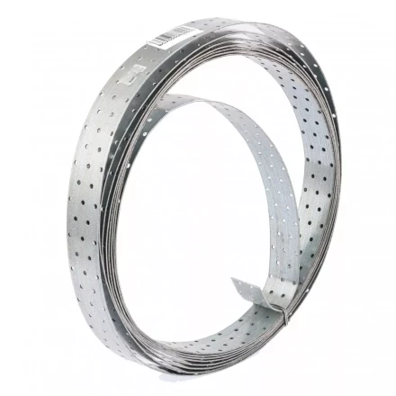 Лента перфорированная монтажная 2 мм LM 5см х10м отверстие 4,5–5мм цинк Россия Сибртех 46583 купить в Сургуте