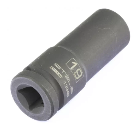 Головка ударная удлиненная шестигранная 19мм 1/2&quot; CrMo  Stels 13946 купить в Сургуте