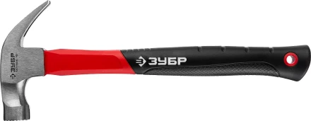 Молоток-гвоздодер ЗУБР &quot;МАСТЕР&quot;, боек c магнитом и фиберглассовой рукояткой, 450 г 20356-450 купить в Сургуте