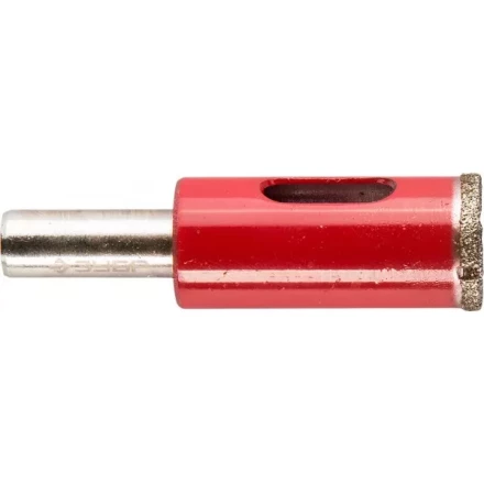 Сверло ЗУБР алмазное трубчатое по кафелю, керамике, зерно 60, 16мм 29850-16 купить в Сургуте