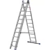 Лестница ЗУБР универсальная, трехсекционная со стабилизатором, 12 ступеней 38831-12 купить в Сургуте