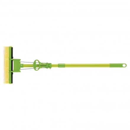 Швабра отжимная 115 см губка PVA 27 x 5,5 x 6 см телескопическая рукоятка зеленая Elfe 93518 купить в Сургуте