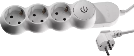 Удлинители электрические М700 3 гнезда с кнопкой серия МАСТЕР купить в Сургуте