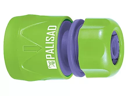 Соединитель пластмассовый быстросъемный для шланга 1/2&quot;  PALISAD 66135 купить в Сургуте