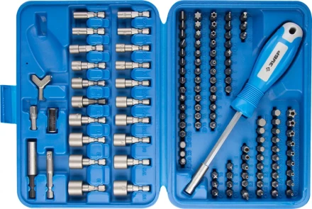 Набор ЗУБР Биты &quot;ЭКСПЕРТ&quot; УНИВЕРСАЛ, Cr-Mo, 120 предметов, в боксе 26096-H122 купить в Сургуте