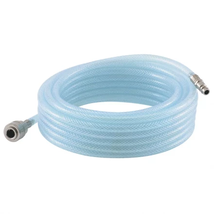 Шланг пневматический ПВХ 10x16 мм 18 бар армированный прозрачный быстросъемный 15м STELS 57025 купить в Сургуте