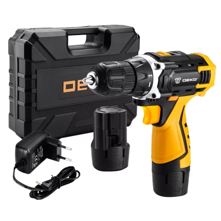 Дрель аккумуляторная DKCD12FU-Li DEKO + набор 63 инструмента, 063-4094 купить в Сургуте