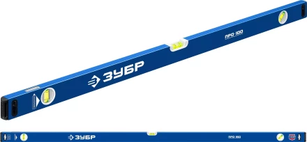 ЗУБР ПРО, 1500 мм, уровень с усиленным профилем, Профессионал (34590-150) купить в Сургуте