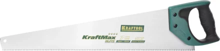 Ножовка для быстрого реза &quot;KraftMax-7&quot; 7 TPI, 500 мм, прямой крупный зуб, рез поперек волокон, для крупных и средних заготовок, KRAFTOOL 15224-55 купить в Сургуте