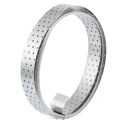 Лента перфорированная монтажная 2 мм LM 6см х 10м отверстие 4,5–5 мм цинк Россия Сибртех 46584 купить в Сургуте