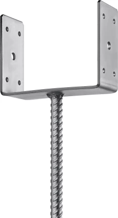 ЗУБР ОС-U, 151 x 120 x 60 мм, U-образное основание столба (310286-150) купить в Сургуте