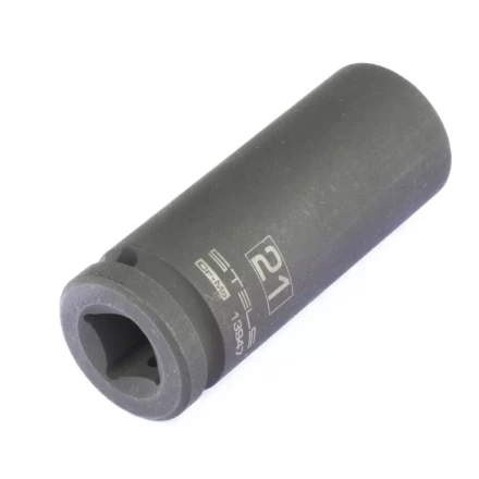 Головка ударная удлиненная шестигранная 21мм 1/2&quot; CrMo Stels 13947 купить в Сургуте