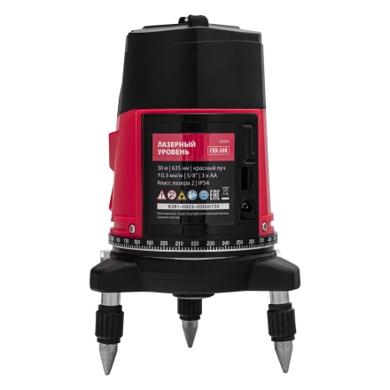 Лазерный уровень MTX CRX-30R, 30 м, красный луч, батарейки, резьба 5/8&quot; 35030 купить в Сургуте