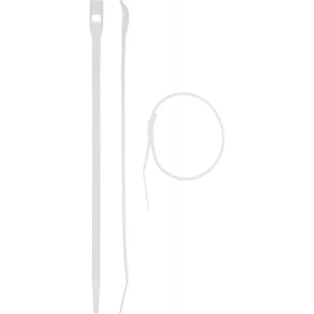 Кабельные стяжки белые КОБРА, с плоским замком, 3.6 х 150 мм, 50 шт, нейлоновые, ЗУБР 30930-36-150 купить в Сургуте