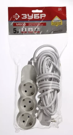 Удлинители электрические М500 3 гнезда серия МАСТЕР купить в Сургуте
