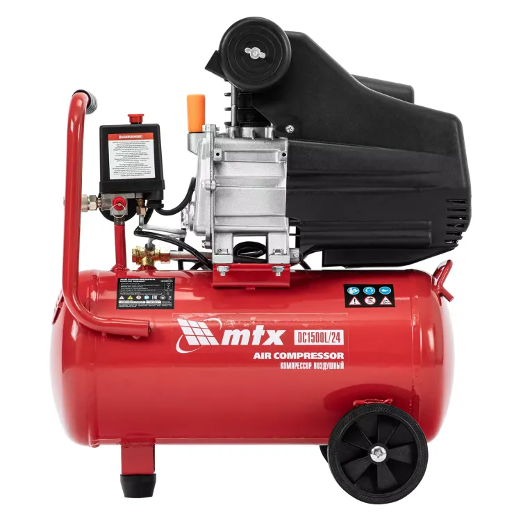 Компрессор воздушный MTX DC1500L/24, 1,5 кВт, 24 л, 210 л/мин 58017 купить в Сургуте